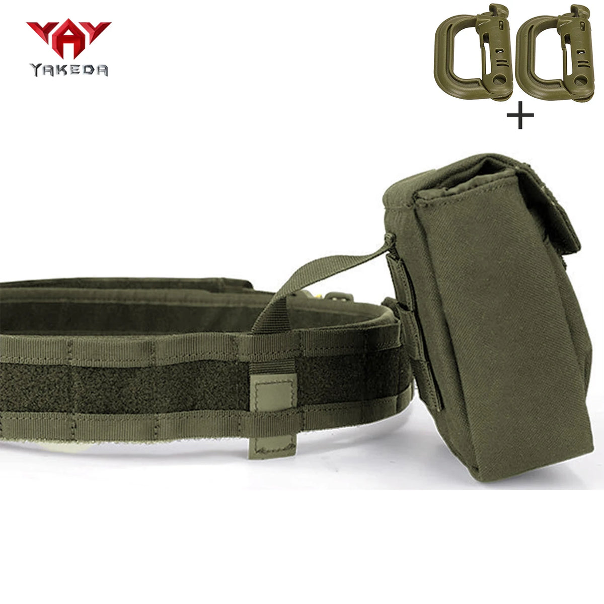 YAKEDA modular detachable recombination belt with quick release buckle waist belt MOLLE expansion gift D-shaped buckle